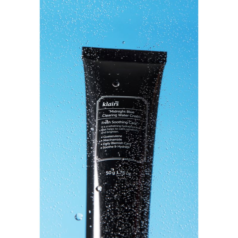 Klairs Midnight Blue Clearing Water Cream leichte feuchtigkeitsspendende Creme für klare und glatte Haut 50 g (Bild 6)