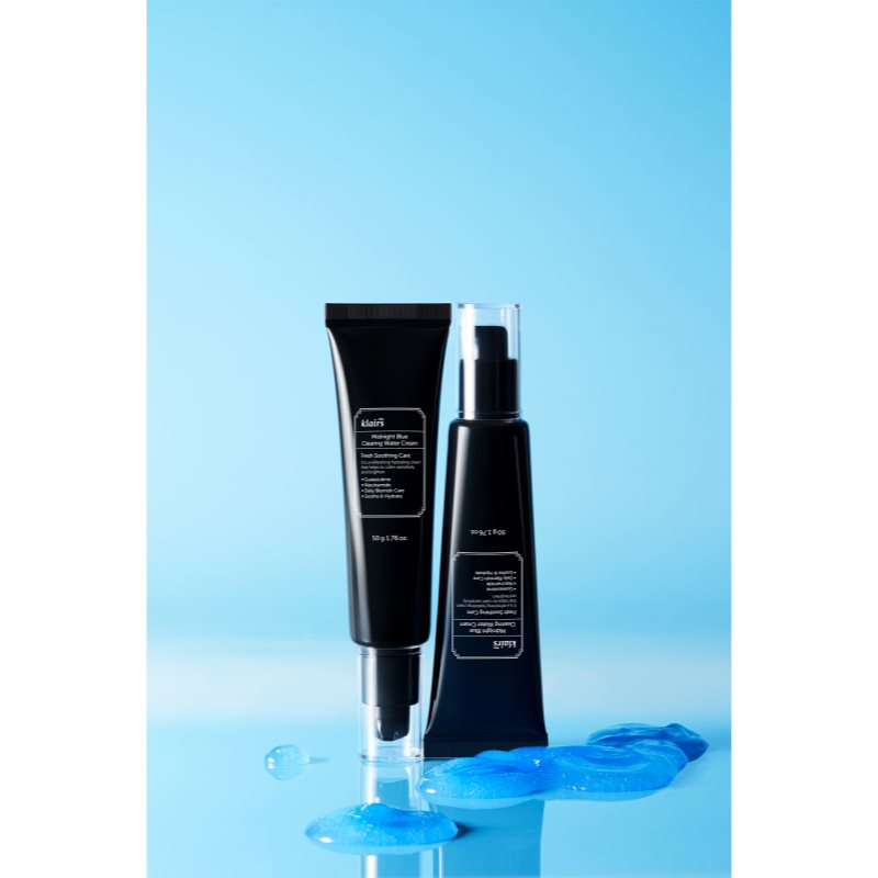 Klairs Midnight Blue Clearing Water Cream leichte feuchtigkeitsspendende Creme für klare und glatte Haut 50 g (Bild 8)