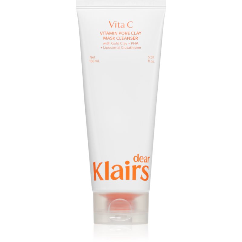 Dear Klairs Vitamin Pore Clay Mask Cleanser hydratační čisticí pěna pro rozjasnění pleti 150 ml