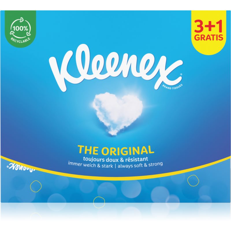 Kleenex Original Box хартиени кърпички 3+1 72 бр.