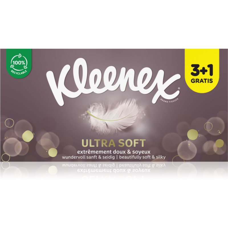 Kleenex Ultra Soft Box Papiertaschentücher 4x64 St.