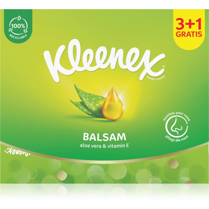 Kleenex Balsam Box Papiertaschentücher 4x64 St.
