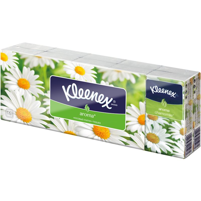 Kleenex Aroma chusteczki papierowe Camomile 10x10 szt.