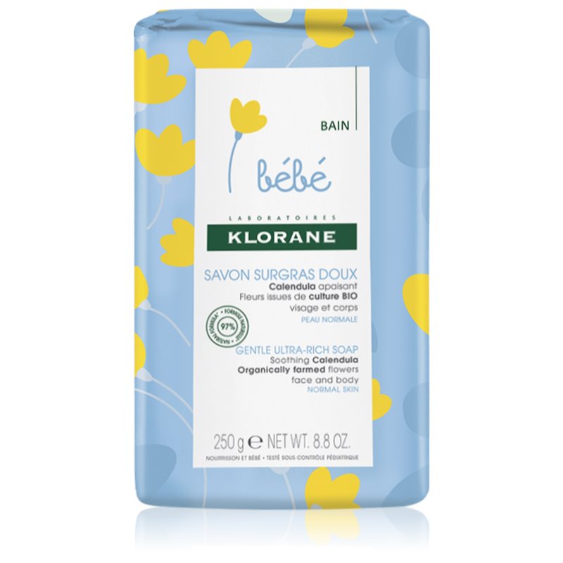 Klorane Bébé Calendula Nourishing Soap For Children From Birth 250 G
