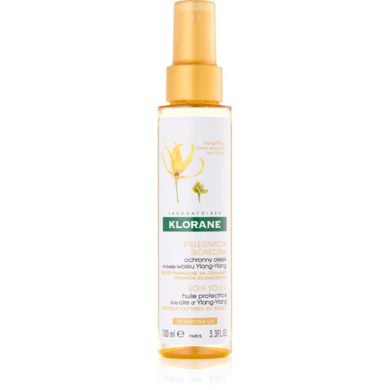 

Klorane Ylang-Ylang захисна олійка для волосся пошкодженого сонцем