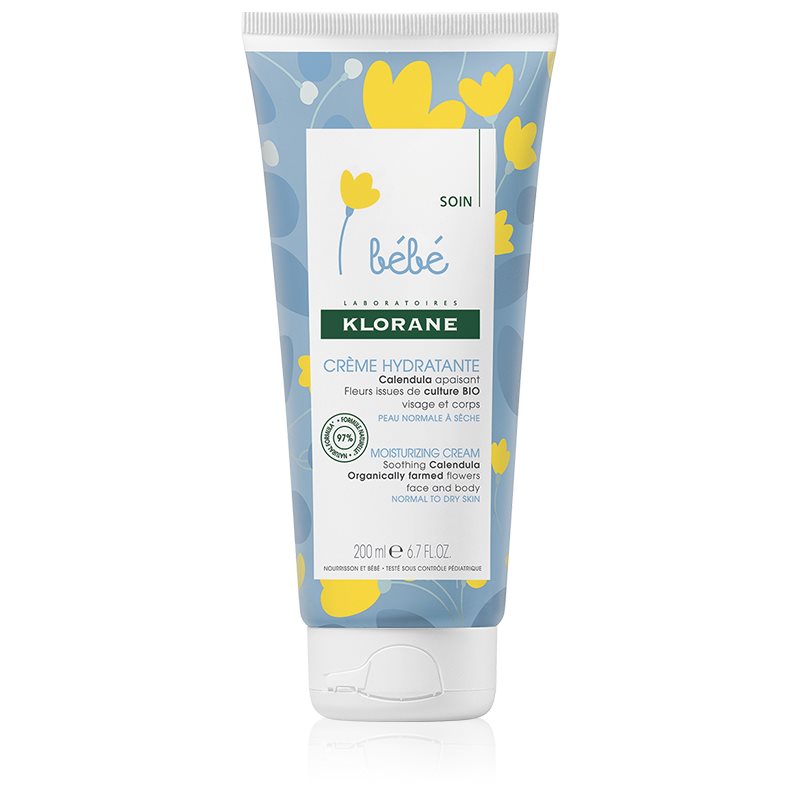 

Klorane Bébé Calendula зволожуючий крем для обличчя та тіла для дітей