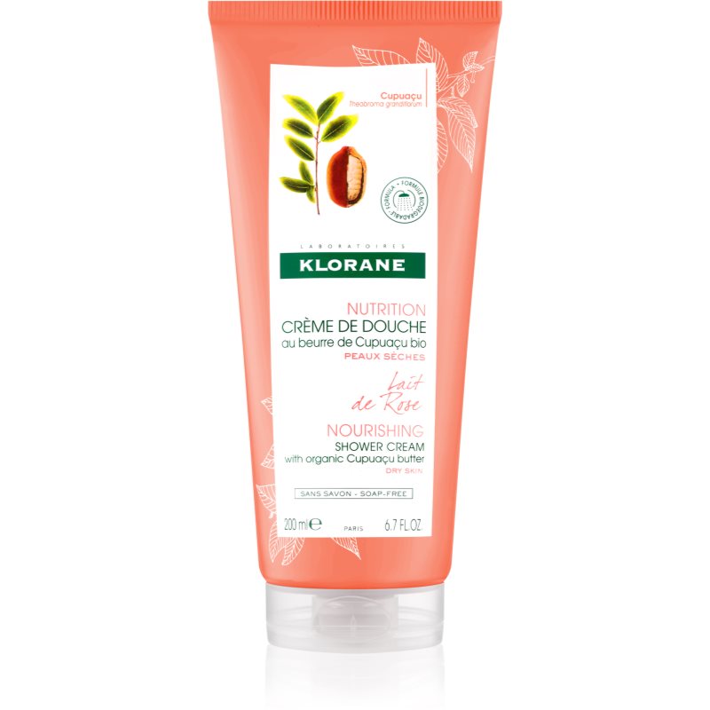 

Klorane Cupuaçu Lait de Rose інтенсивно зволожувальний крем для душу