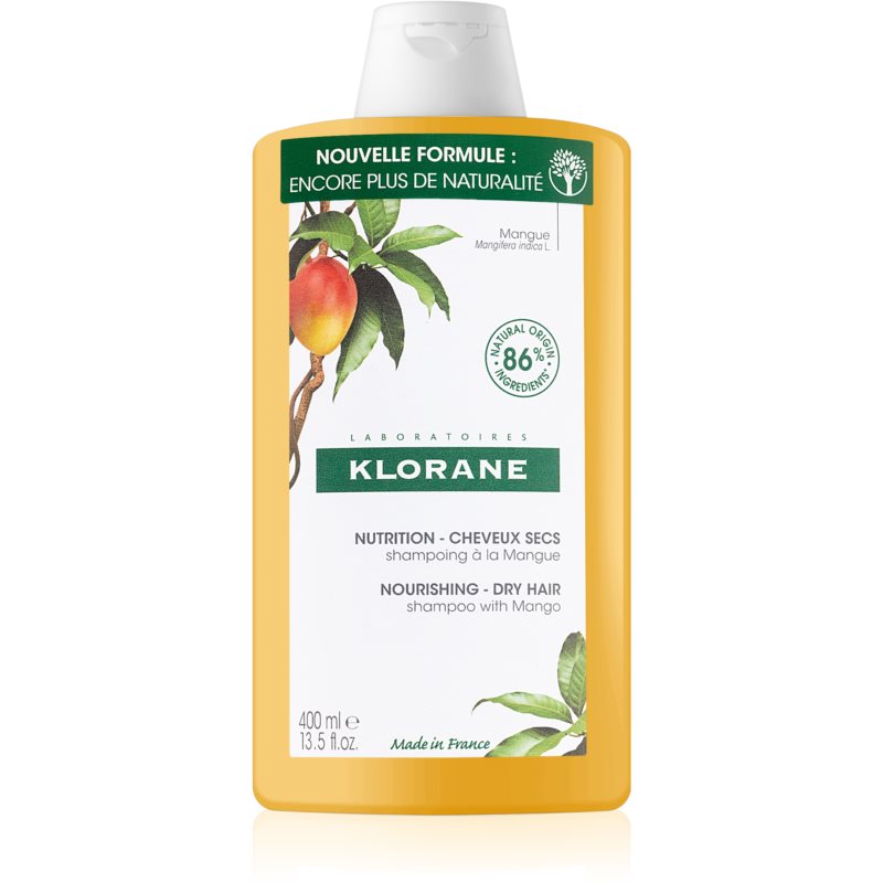 Klorane Mango intenzívne vyživujúci šampón pre suché vlasy 400 ml