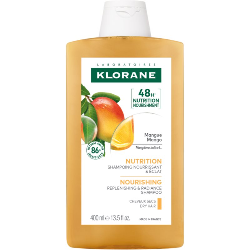 Klorane Klorane Mangue Nourishing Shampoo Dry Hair shampoing nourrissant intense pour cheveux secs 400 ml