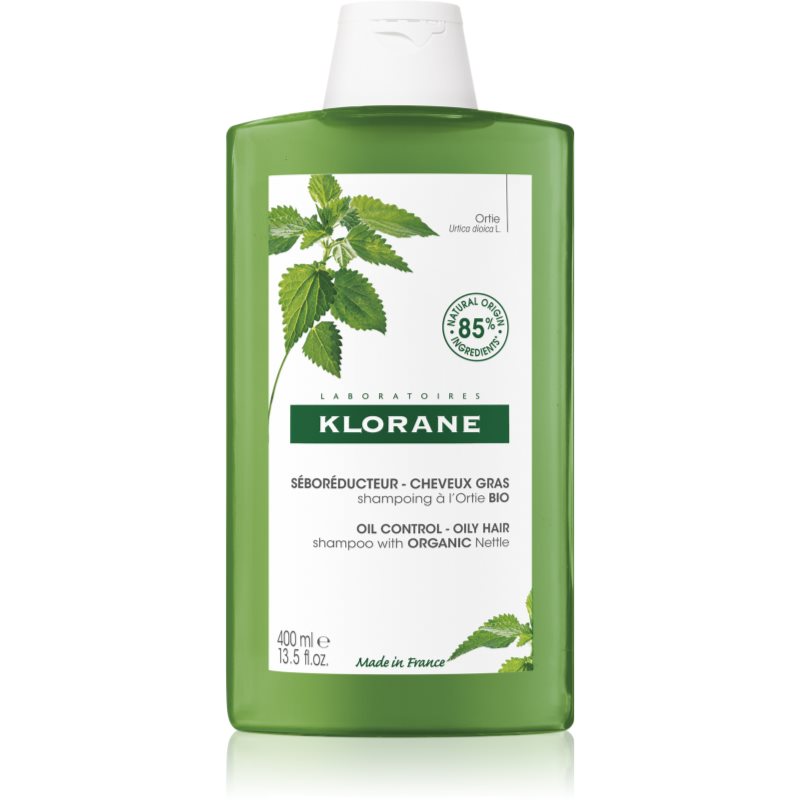 Photos - Hair Product Klorane Nettle purifying shampoo for oily hair 400 ml 