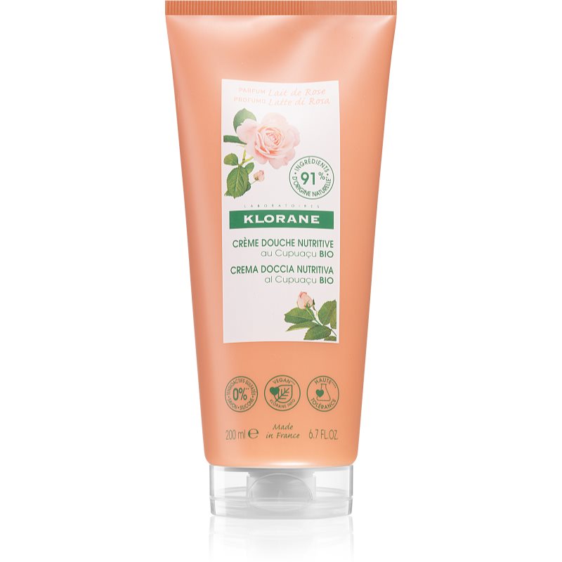 E-shop Klorane Cupuaçu Bio Růžové mléko vyživující sprchový gel 200 ml
