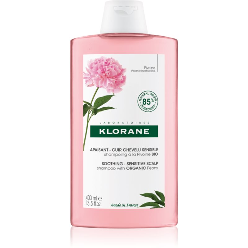 Klorane Peony šampón pre citlivú pokožku hlavy 400 ml