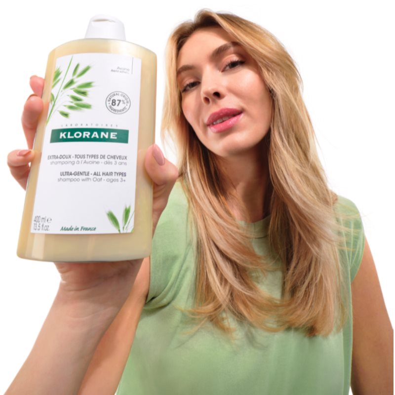 Klorane Avoine sanftes Shampoo für alle Haartypen 400 ml