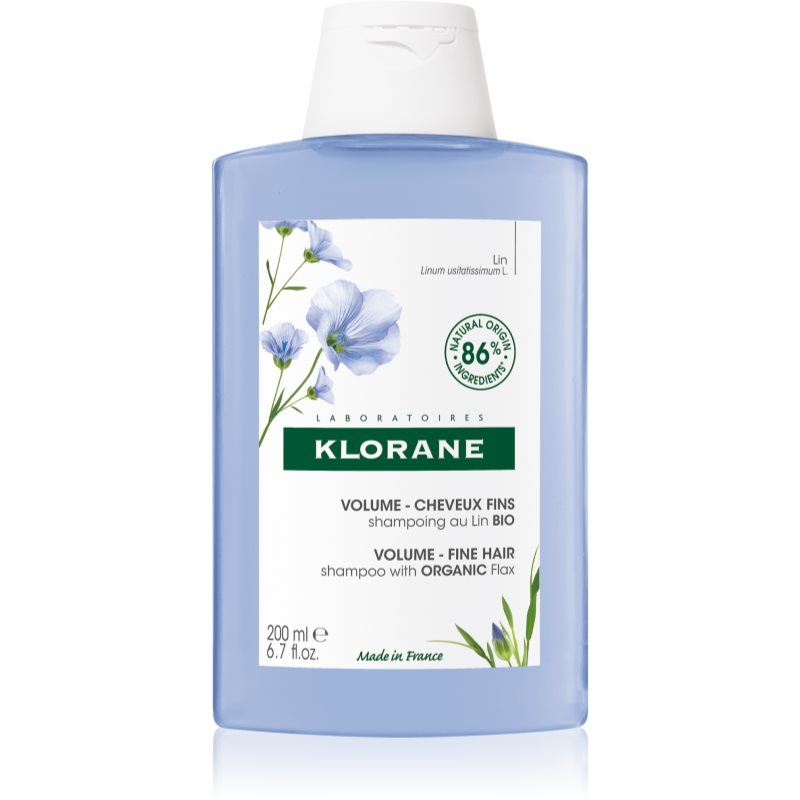 Klorane Flax Fiber Bio шампунь для рідкого та тонкого волосся 200 мл