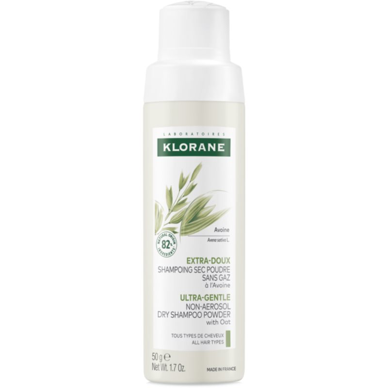 Klorane Klorane ULTRA-GENTLE Dry Shampoo with Oat Milk Trockenshampoo ohne Aerosol für alle haartypen 50 g