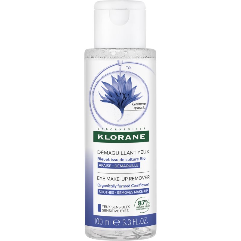 Klorane Klorane Bleuet Cornflower démaquillant doux yeux pour yeux sensibles 100 ml