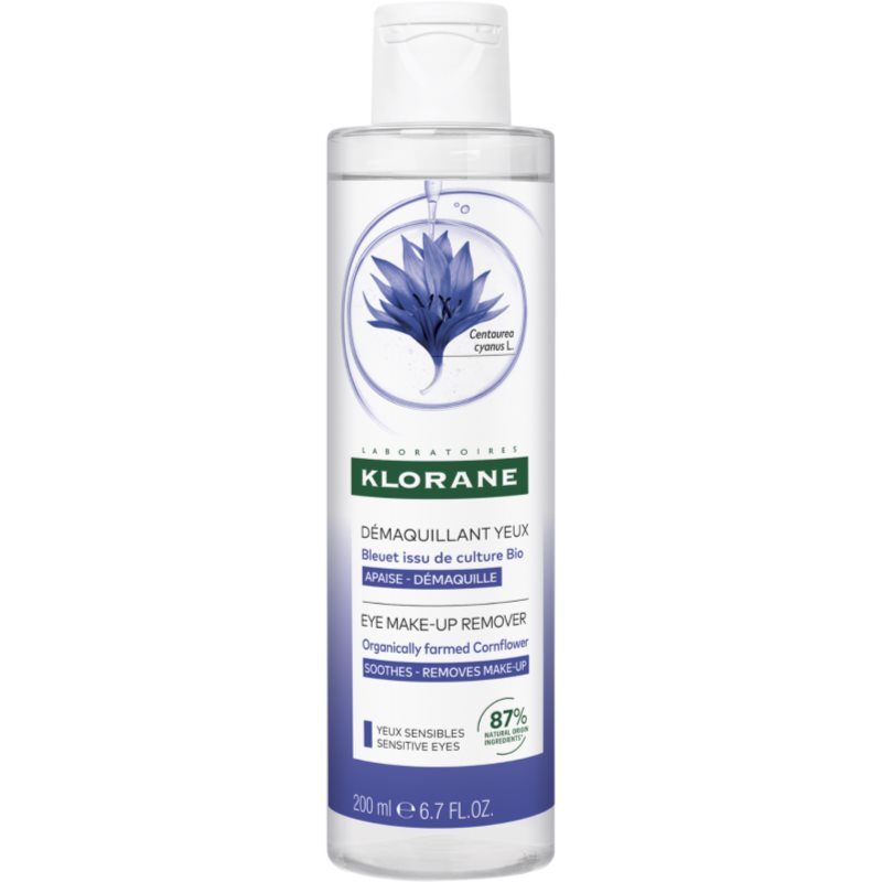 Klorane Klorane Cornflower feiner Augen-Foundation-Entferner für empfindliche Augen 200 ml