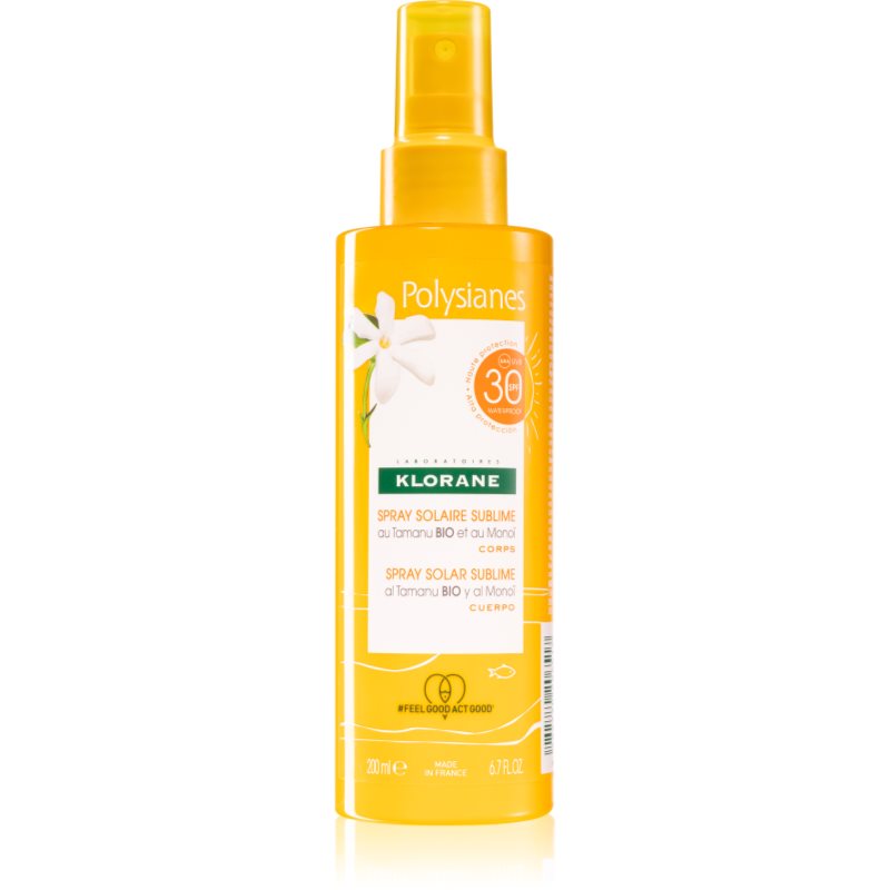 

Klorane Polysianes захисний спрей для засмаги SPF 30