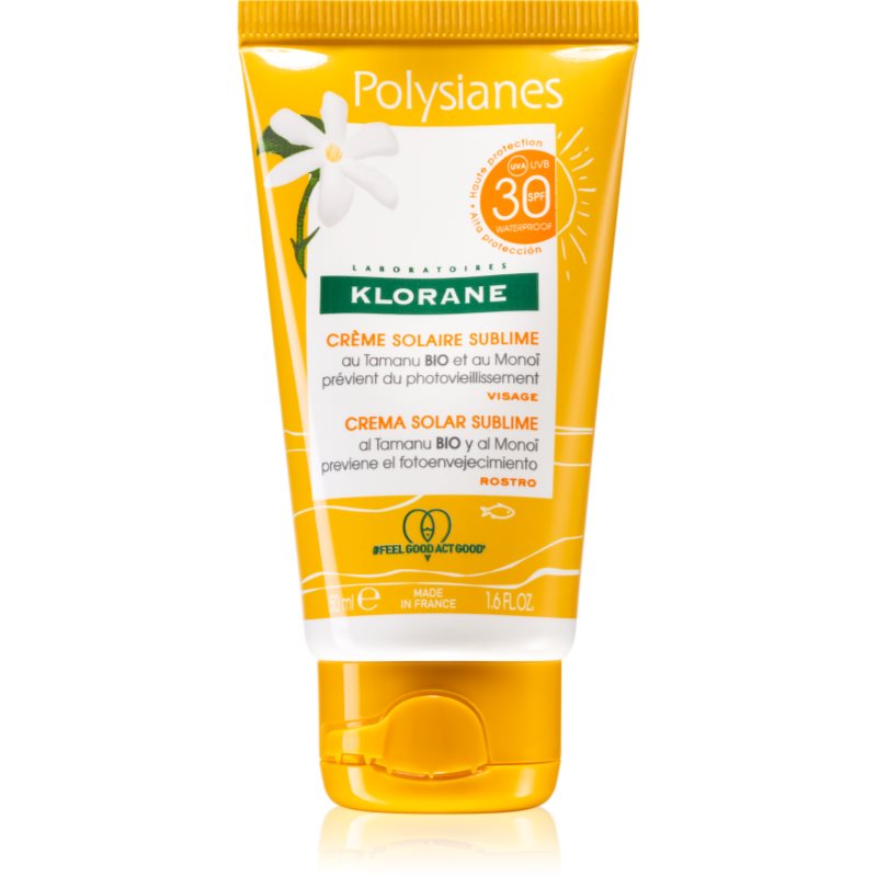 

Klorane Polysianes захисний крем для обличчя SPF 30