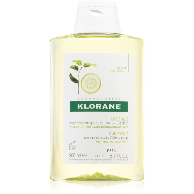 Klorane Cédrat šampūnas normaliems ir riebiems plaukams 200 ml