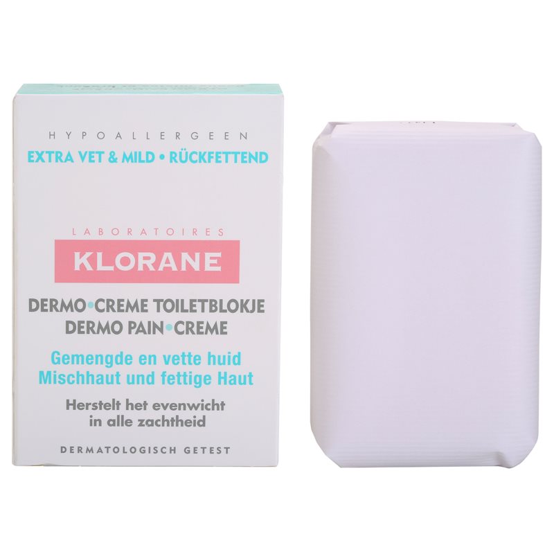 

Klorane Dermo Pain Creme мило для змішаної та жирної шкіри