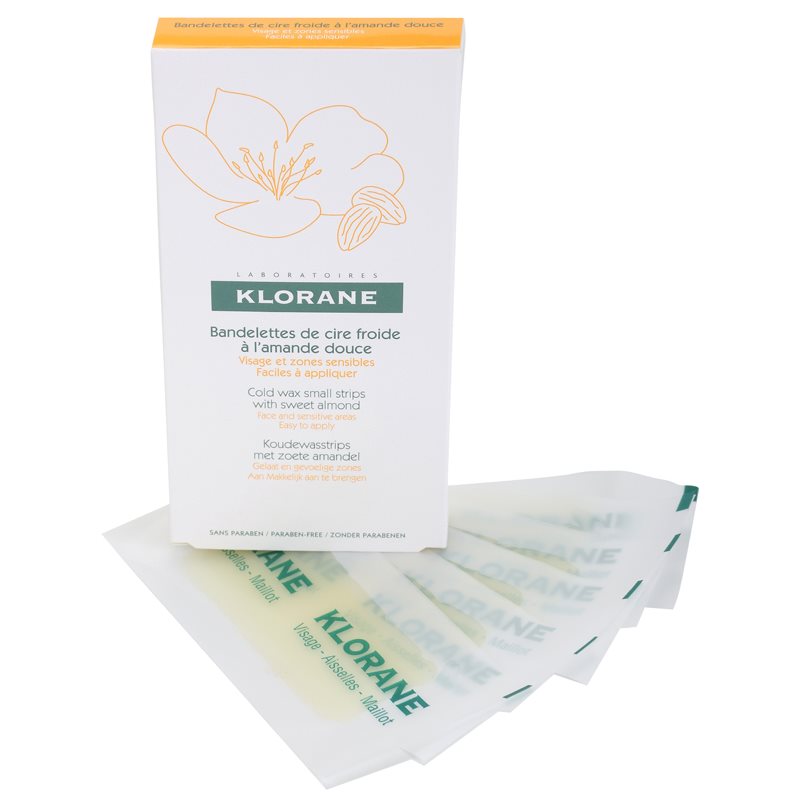 E-shop Klorane Hygiene et Soins du Corps voskové depilační pásky na obličej a citlivá místa 6 ks