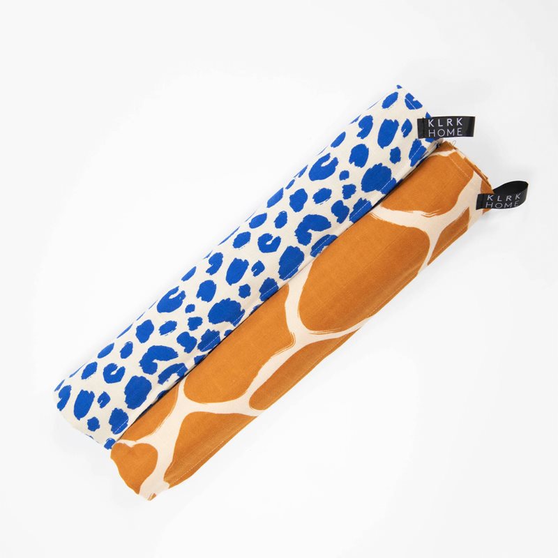 KLRK Home Wild Color Leopard&Giraffe Cloth Nappies 96x96 Cm 2 Pc