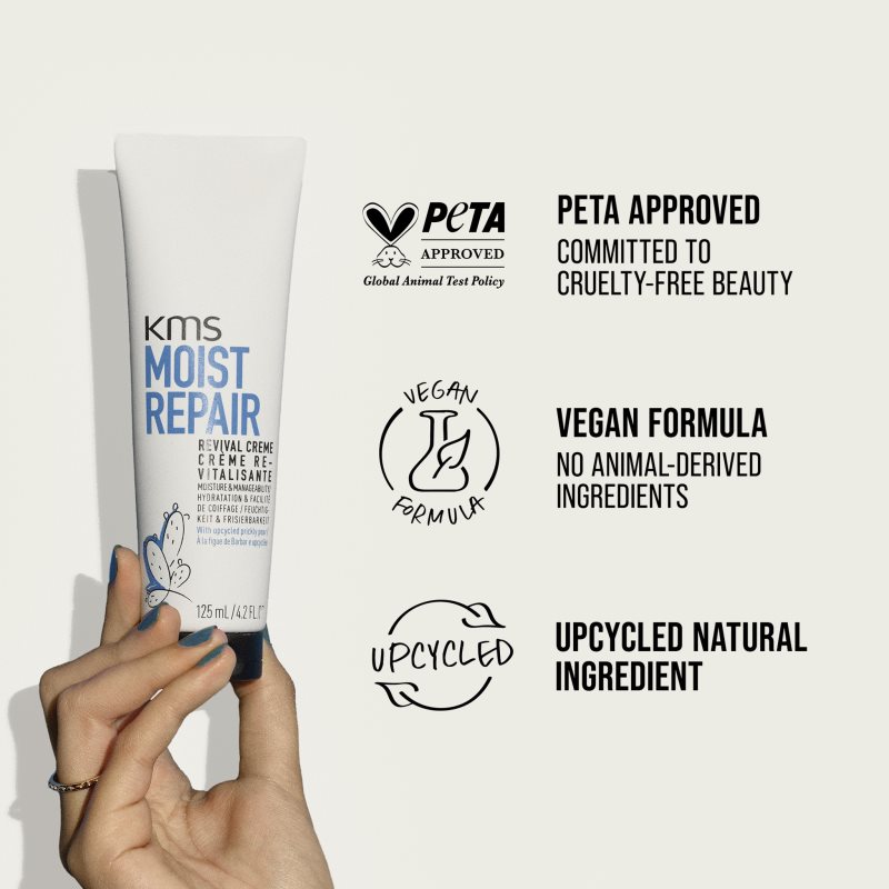 KMS Moist Repair Revival Creme hydratační krém proti lámavosti vlasů 125 ml (obrázek 6)