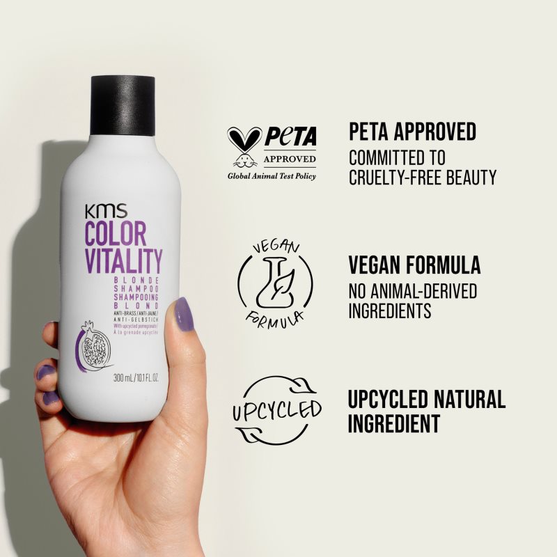 KMS Color Vitality Blonde Shampoo šampon pro blond vlasy 300 ml (obrázek 8)