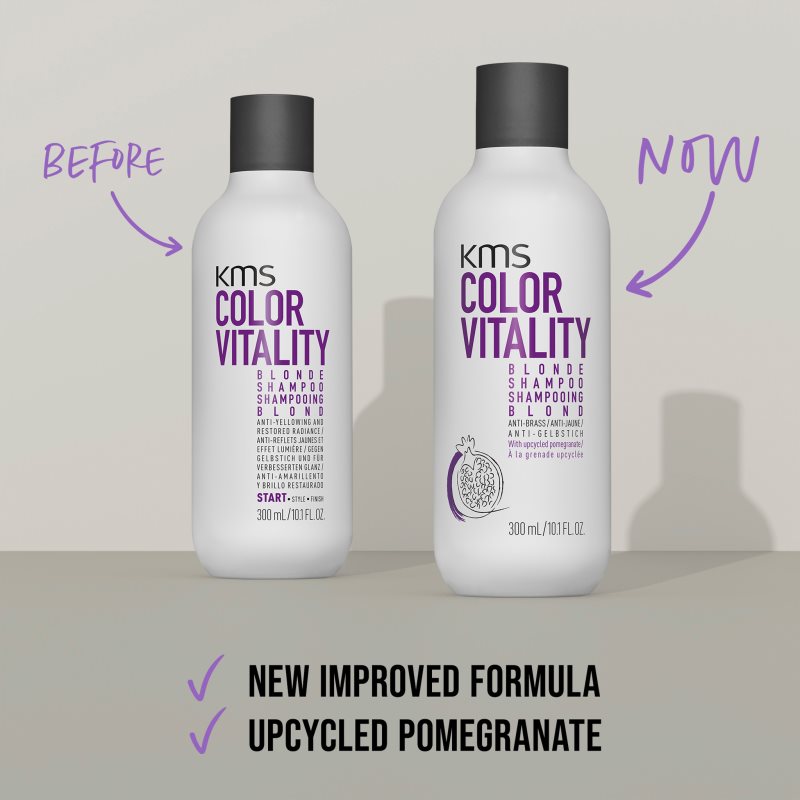 KMS Color Vitality Blonde Shampoo šampon pro blond vlasy 300 ml (obrázek 9)