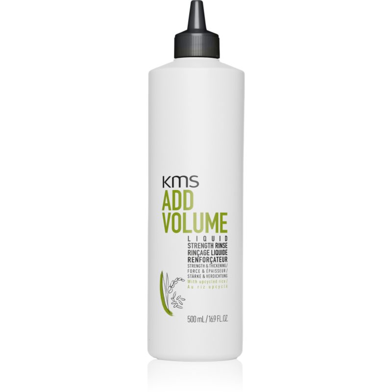 KMS Add Volume Liquid Strength Rinse vlasová kúra pre vlasy postrádajúce hustotu 500 ml