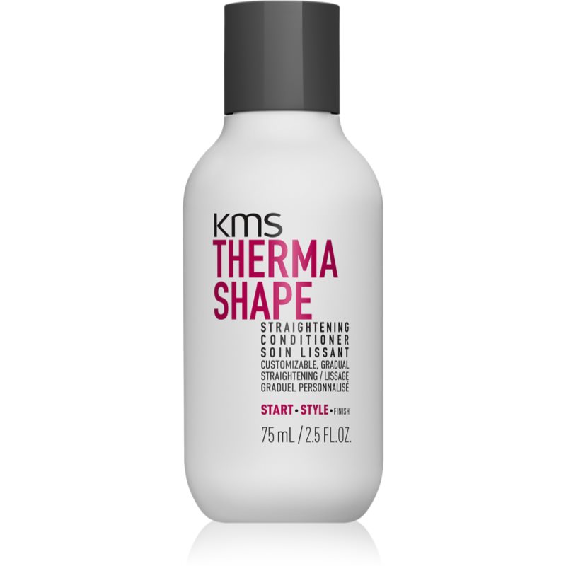 KMS Thermashape Straightening Conditioner balzam za glajenje in prehrano suhih in neobvladljivih las 75 ml