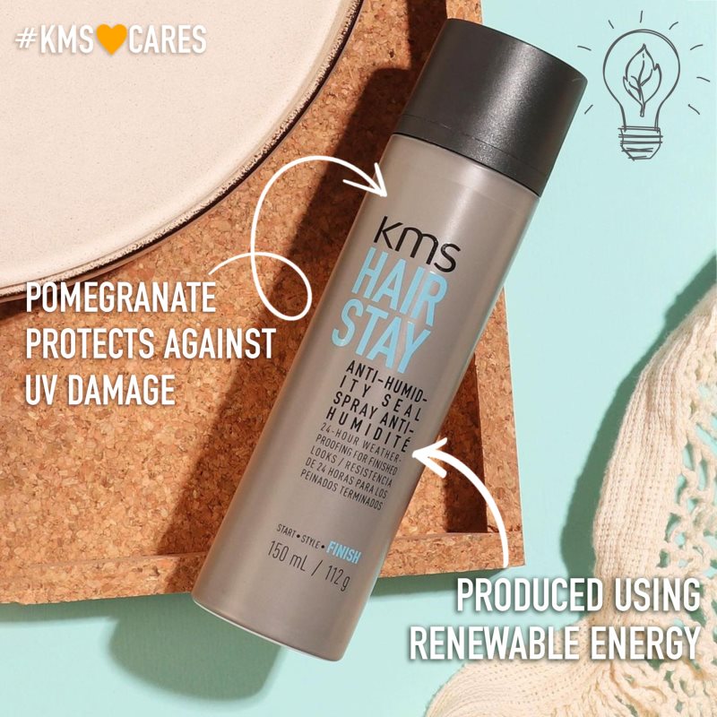 KMS Hair Stay Anti-Humidity Seal sprej na vlasy pre prirodzenú fixáciu a lesk vlasov 150 ml (obrázok 8)