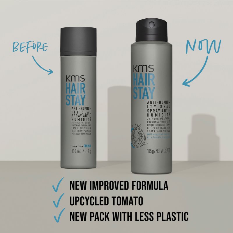 KMS Hair Stay Anti-Humidity Seal sprej na vlasy pre prirodzenú fixáciu a lesk vlasov 150 ml (obrázok 9)