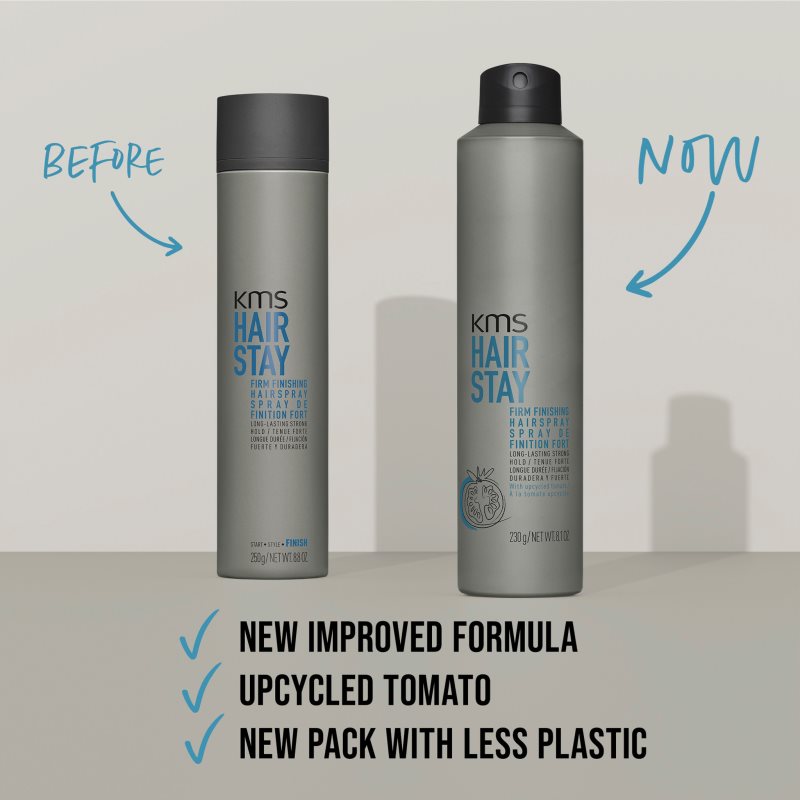 KMS Hair Stay Firm Finishing Hairspray lak na vlasy pro fixaci a tvar 75 ml (obrázek 8)
