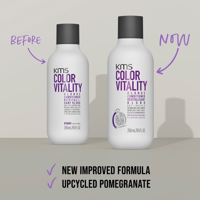 KMS Color Vitality Blonde Conditioner kondicionér pro blond vlasy 250 ml (obrázek 9)