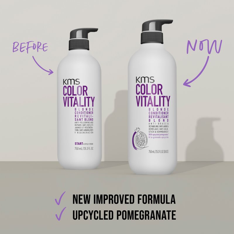 KMS Color Vitality Blonde Conditioner kondicionér pro blond vlasy 750 ml (obrázek 9)