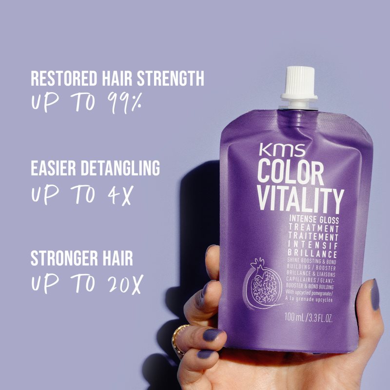 KMS Color Vitality Intense Gloss Treatment intenzivní péče pro zdravý lesk 100 ml (obrázek 4)