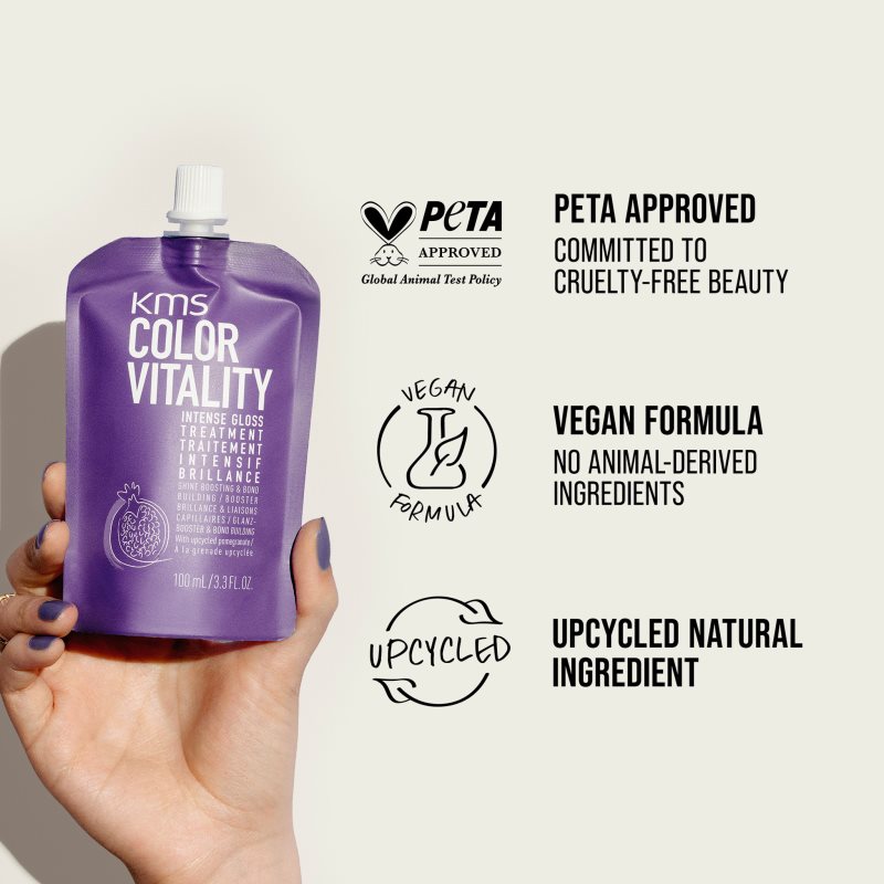 KMS Color Vitality Intense Gloss Treatment intenzivní péče pro zdravý lesk 500 ml (obrázek 8)