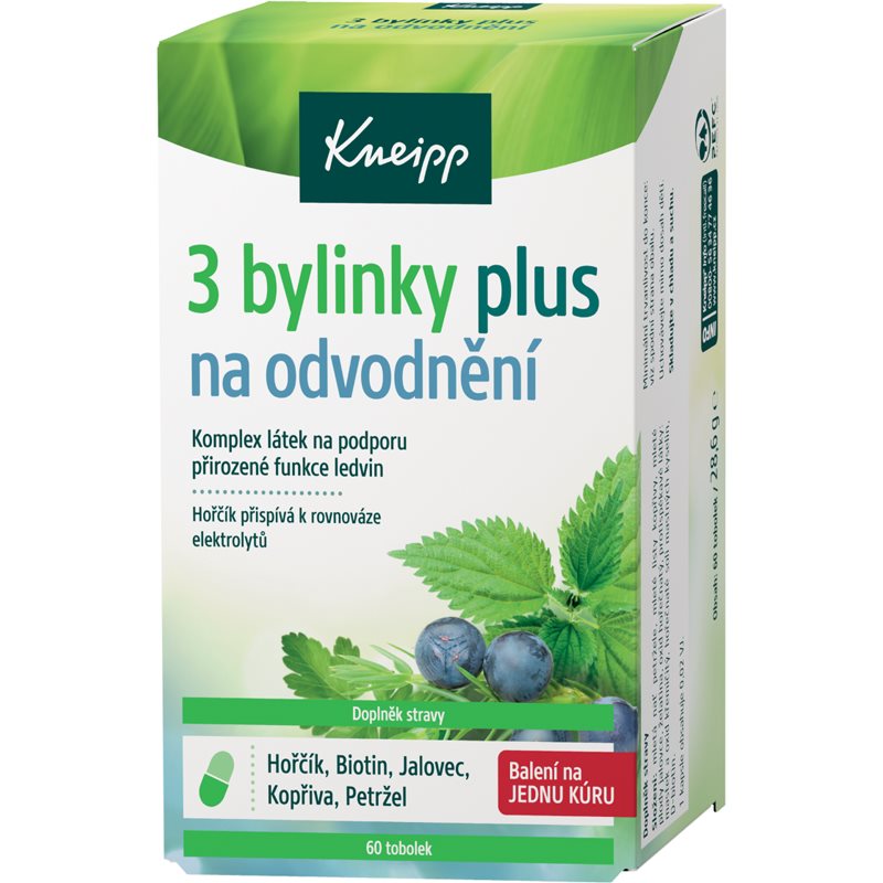 Kneipp 3 bylinky na odvodnenie tobolky na odvodnenie organizmu 60 cps