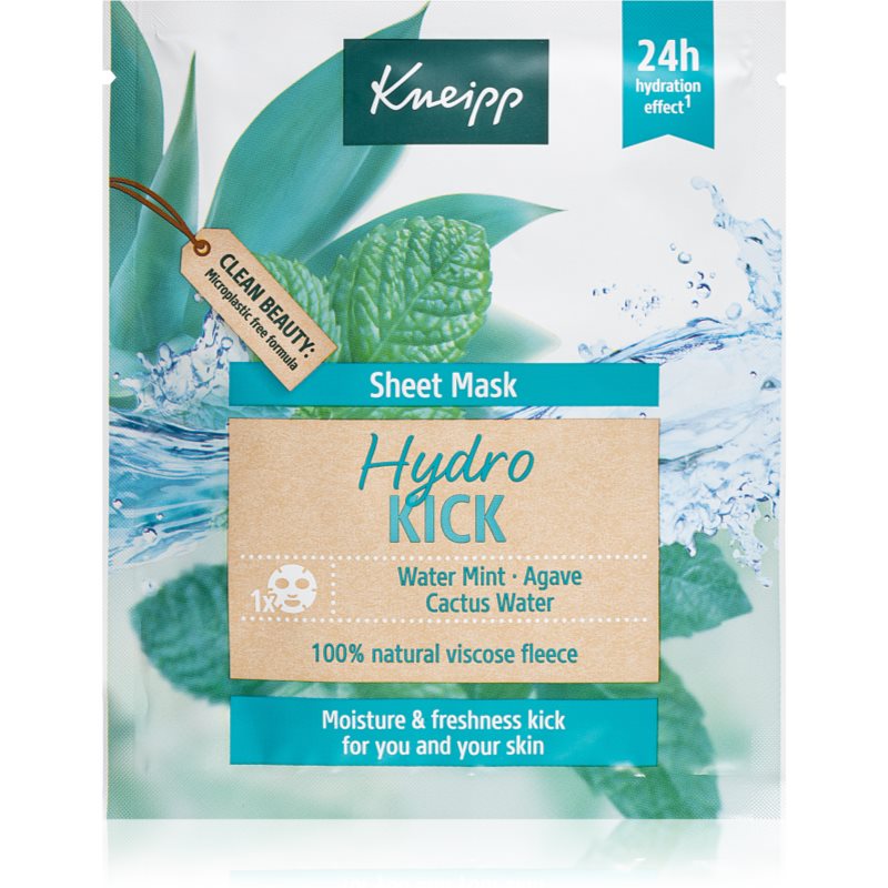 Kneipp Hydro Kick зволожувальнакосметична марлева маска 1 кс