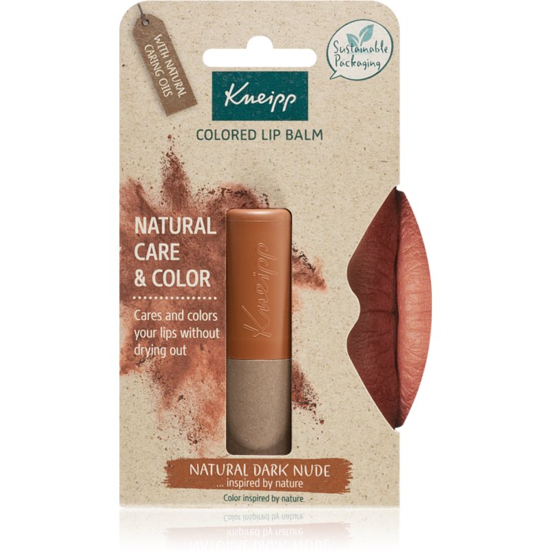 Kneipp Natural Care & Color 3,5 g balzam na pery pre ženy Natural Dark Nude