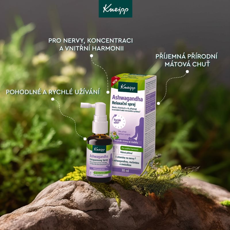 Kneipp Ashwagandha ústní sprej pro podporu zdraví nervové činnosti 30 ml (obrázek 3)