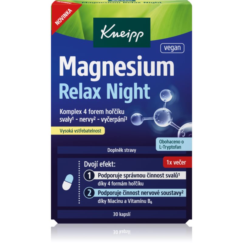 Kneipp Magnesium Relax Night kapsle pro podporu spánku a regenerace 30 cps