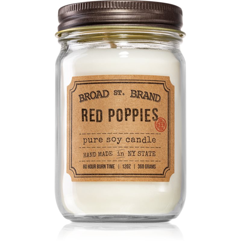 KOBO Broad St. Brand Red Poppies kvapioji žvakė (Apothecary) 360 g