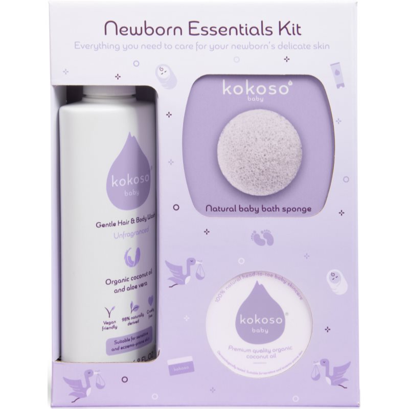 Kokoso Baby Newborn Essentials Kit Coffret Cadeau Pour Bébé