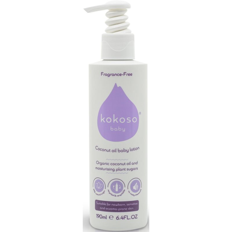 Kokoso Baby Kids Body Lotion Fragrance-free For Children 190 Ml
