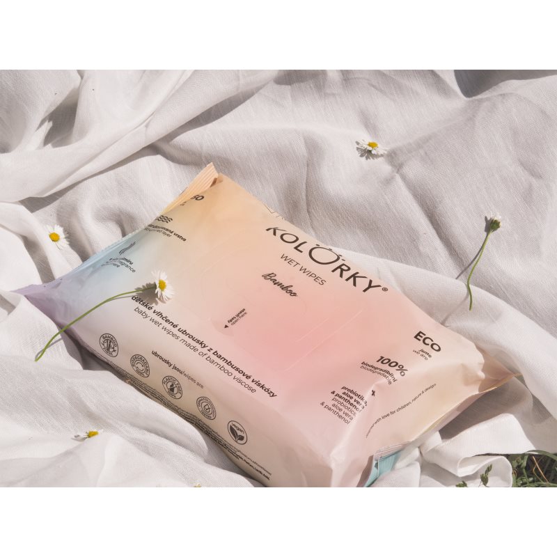Kolorky Wet Wipes Bamboo Baby Wipes 60 Pc