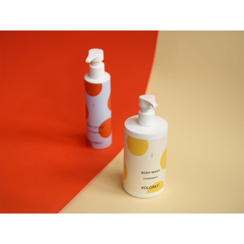 Kolorky Kids Body Wash jemný mycí gel Chamomile 390 ml (obrázek 3)