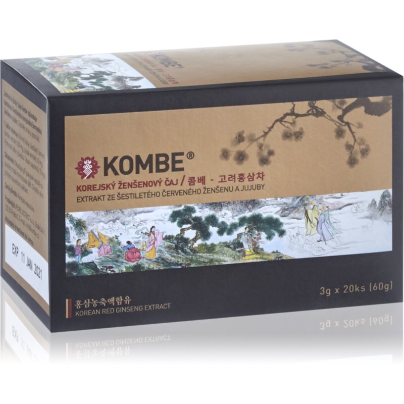 KOMBE Ženšenový čaj s jujubou sáčky 3g 20ks koupíte na Notino.cz
